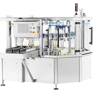 9 Stations Servo Driven Filling / Sealing Machine
