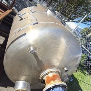 3,500L Stainless Steel Mixing Tank with Dual Agitation & Wall Scrapers